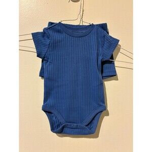 NWOT Mini Threads Blue Bodysuit & Shorts Outfit - 6-9M